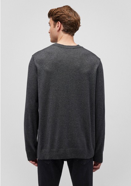 Kaşmir Karışımlı Antrasit Kazak 0710186-80023