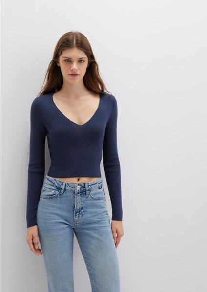 V Yaka Lacivert Kazak 1710122-70487