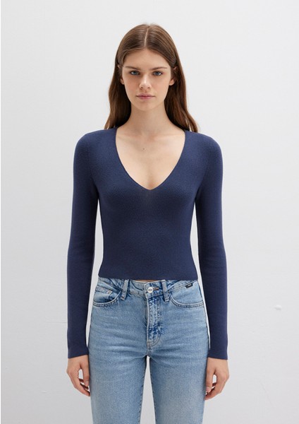 V Yaka Lacivert Kazak 1710122-70487