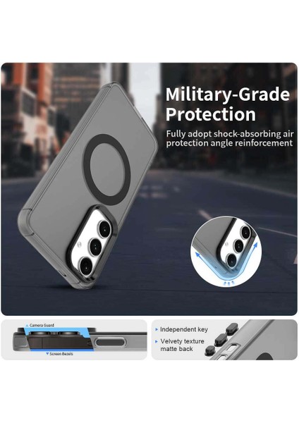 Samsung Galaxy S25 5g,için Eabhulie Kılıf, Manyetik Yarı Saydam Mat Arka Kapak, Darbeye Dayanıklı Kılıf (Yurt Dışından) fırsatları