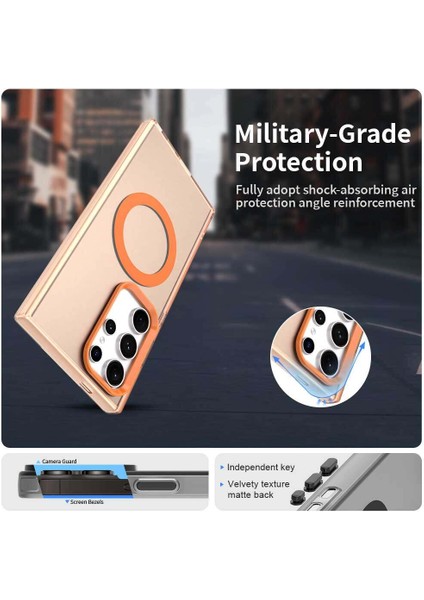 Samsung Galaxy S23 Ultra 5g,için Eabhulie Kılıf, Manyetik Yarı Saydam Mat Arka Kapak, Darbeye Dayanıklı Kılıf (Yurt Dışından) fırsatları