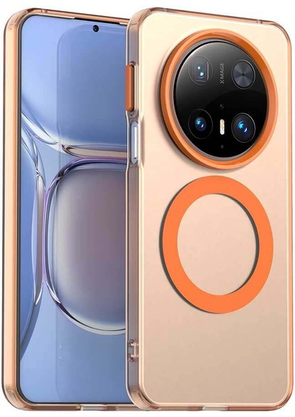 Huawei Mate 70,için Eabhulie Kılıf, Manyetik Yarı Saydam Mat Arka Kapak, Darbeye Dayanıklı Kılıf (Yurt Dışından)