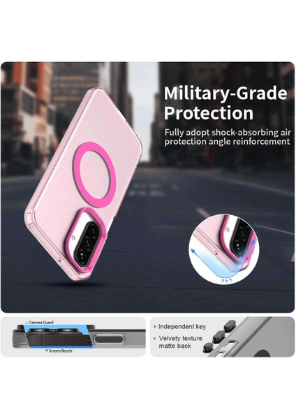 Samsung Galaxy A17,IÇIN Eabhulie Kılıf, Manyetik Yarı Saydam Mat Arka Kapak, Darbeye Dayanıklı Kılıf (Yurt Dışından) fırsatları