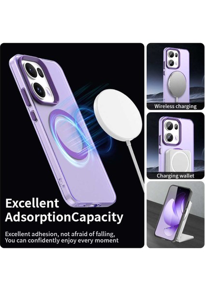 Oppo RENO13 Pro,için Eabhulie Kılıf, Manyetik Yarı Saydam Mat Arka Kapak, Darbeye Dayanıklı Kılıf (Yurt Dışından) modelleri