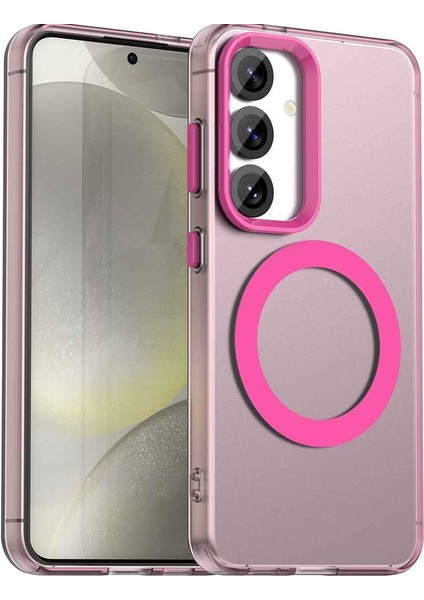 Samsung Galaxy S25 5g,için Eabhulie Kılıf, Manyetik Yarı Saydam Mat Arka Kapak, Darbeye Dayanıklı Kılıf (Yurt Dışından)