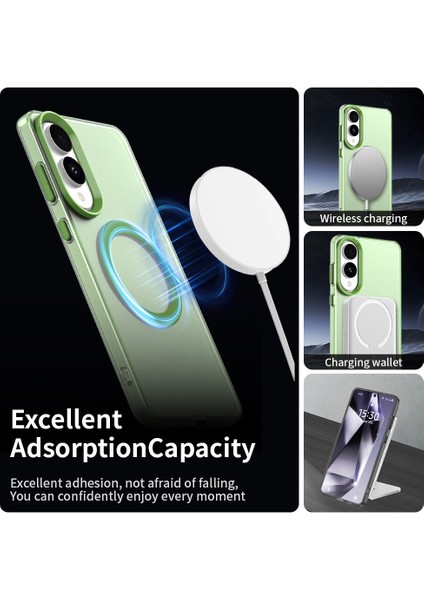 Samsung Galaxy S25 Edge,için Eabhulie Kılıf, Manyetik Yarı Saydam Mat Arka Kapak, Darbeye Dayanıklı Kılıf (Yurt Dışından) modelleri