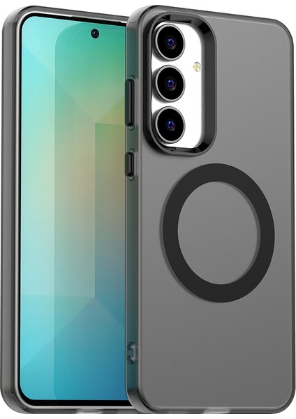 Samsung Galaxy S25 Fe,için Eabhulie Kılıf, Manyetik Yarı Saydam Mat Arka Kapak, Darbeye Dayanıklı Kılıf (Yurt Dışından)