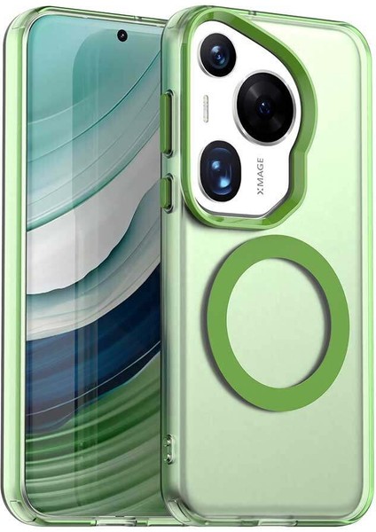 Huawei Pura 70 Ultra,için Eabhulie Kılıf, Manyetik Yarı Saydam Mat Arka Kapak, Darbeye Dayanıklı Kılıf (Yurt Dışından)
