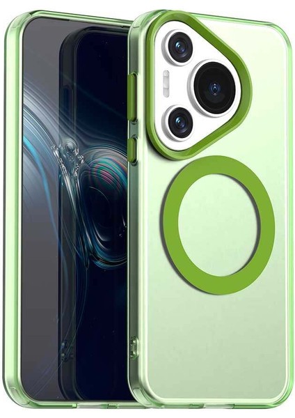Huawei Pura 70,için Eabhulie Kılıf, Manyetik Yarı Saydam Mat Arka Kapak, Darbeye Dayanıklı Kılıf (Yurt Dışından)