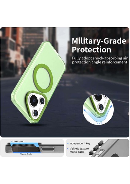 Huawei Pura 70,için Eabhulie Kılıf, Manyetik Yarı Saydam Mat Arka Kapak, Darbeye Dayanıklı Kılıf (Yurt Dışından) fırsatları