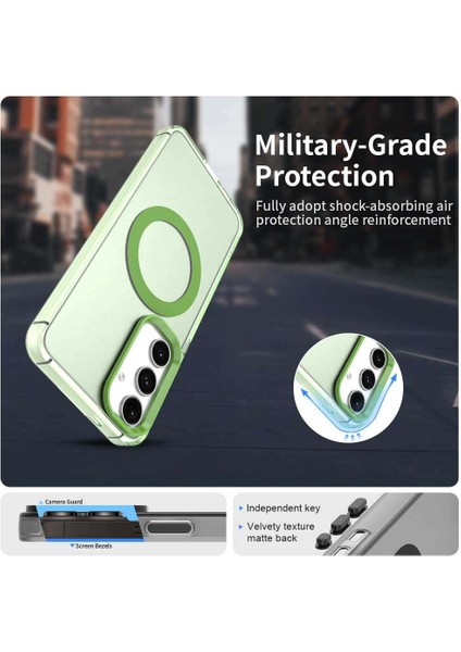 Samsung Galaxy S25 Plus 5g,için Eabhulie Kılıf, Manyetik Yarı Saydam Mat Arka Kapak, Darbeye Dayanıklı Kılıf (Yurt Dışından) fırsatları