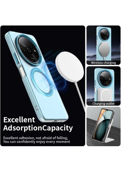 Xiaomi Poco C61,IÇIN Eabhulie Kılıf, Manyetik Yarı Saydam Mat Arka Kapak, Darbeye Dayanıklı Kılıf (Yurt Dışından) modelleri