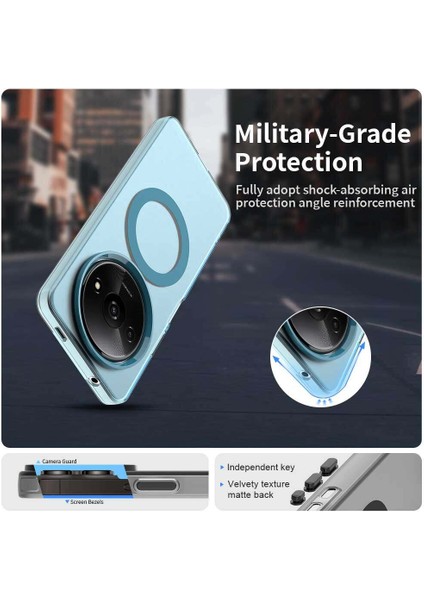 Xiaomi Redmi A3,için Eabhulie Kılıf, Manyetik Yarı Saydam Mat Arka Kapak, Darbeye Dayanıklı Kılıf (Yurt Dışından) fırsatları