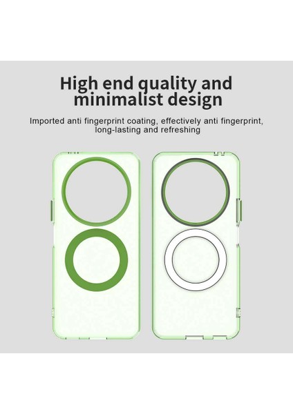 Honor X9C/X60/MAGIC7 Lite,için Eabhulie Kılıf, Manyetik Yarı Saydam Mat Arka Kapak, Darbeye Dayanıklı Kılıf (Yurt Dışından) indirimleri