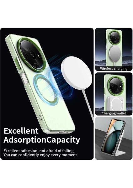 Xiaomi Poco C61,IÇIN Eabhulie Kılıf, Manyetik Yarı Saydam Mat Arka Kapak, Darbeye Dayanıklı Kılıf (Yurt Dışından) modelleri