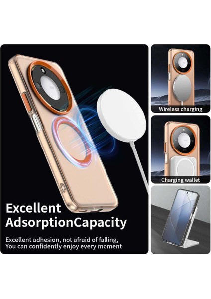 Honor X9C/X60/MAGIC7 Lite,için Eabhulie Kılıf, Manyetik Yarı Saydam Mat Arka Kapak, Darbeye Dayanıklı Kılıf (Yurt Dışından) modelleri