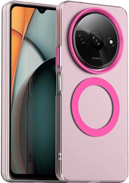 Xiaomi Redmi A3,için Eabhulie Kılıf, Manyetik Yarı Saydam Mat Arka Kapak, Darbeye Dayanıklı Kılıf (Yurt Dışından)