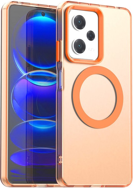 Xiaomi Redmi Note 12 5g,için Eabhulie Kılıf, Manyetik Yarı Saydam Mat Arka Kapak, Darbeye Dayanıklı Kılıf (Yurt Dışından)