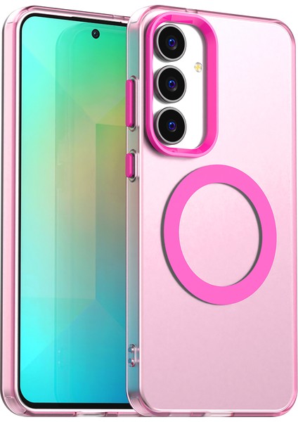 Samsung Galaxy S25 Fe,için Eabhulie Kılıf, Manyetik Yarı Saydam Mat Arka Kapak, Darbeye Dayanıklı Kılıf (Yurt Dışından)