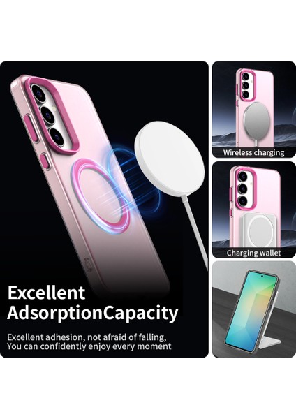 Samsung Galaxy S25 Fe,için Eabhulie Kılıf, Manyetik Yarı Saydam Mat Arka Kapak, Darbeye Dayanıklı Kılıf (Yurt Dışından) modelleri