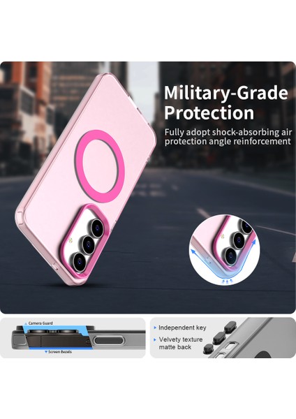 Samsung Galaxy S25 Fe,için Eabhulie Kılıf, Manyetik Yarı Saydam Mat Arka Kapak, Darbeye Dayanıklı Kılıf (Yurt Dışından) fırsatları