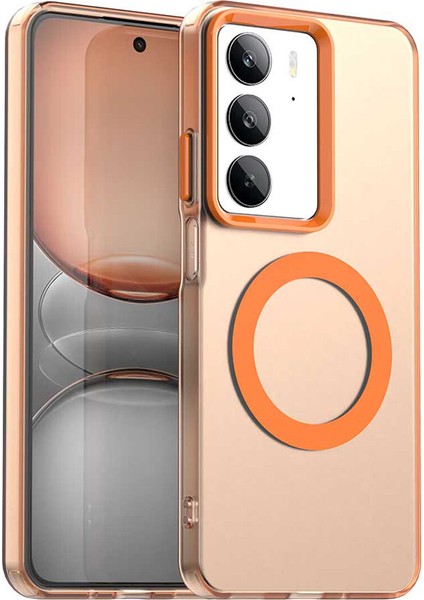 Realme C75,IÇIN Eabhulie Kılıf, Manyetik Yarı Saydam Mat Arka Kapak, Darbeye Dayanıklı Kılıf (Yurt Dışından)