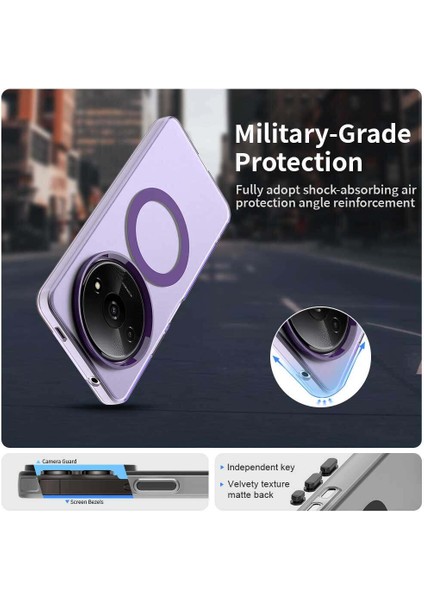 Xiaomi Poco C61,IÇIN Eabhulie Kılıf, Manyetik Yarı Saydam Mat Arka Kapak, Darbeye Dayanıklı Kılıf (Yurt Dışından) fırsatları