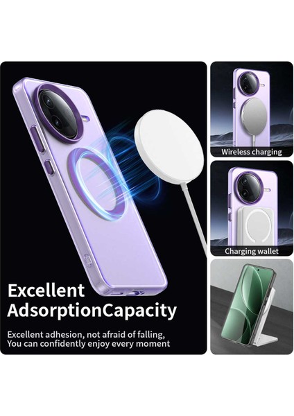 Xiaomi Redmi K80,IÇIN Eabhulie Kılıf, Manyetik Yarı Saydam Mat Arka Kapak, Darbeye Dayanıklı Kılıf (Yurt Dışından) modelleri