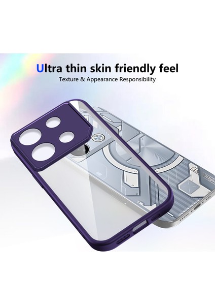 Infinix Gt 20 Pro,için Eabhulie Kılıf, Kamera Lens Korumalı Hibrit 2'si 1 Arada Şeffaf Kılıf-Mor (Yurt Dışından) fırsatları