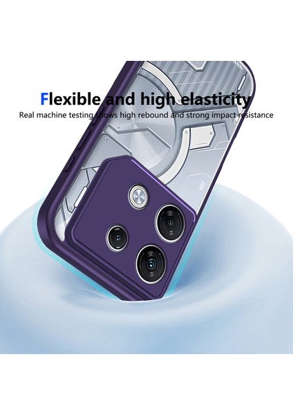 Infinix Gt 20 Pro,için Eabhulie Kılıf, Kamera Lens Korumalı Hibrit 2'si 1 Arada Şeffaf Kılıf-Mor (Yurt Dışından) indirimleri