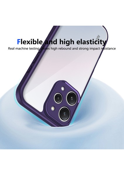 Xiaomi Redmi 12 4g,için Eabhulie Kılıf, Kamera Lens Korumalı Hibrit 2'si 1 Arada Şeffaf Kılıf-Mor (Yurt Dışından) indirimleri