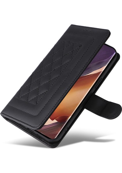 Samsung Galaxy Note 20 Ultra 4g/5g Için El Kayışı ve Kart Yuvalı Premium Deri Cüzdan Kılıf-Siyah (Yurt Dışından) fırsatları