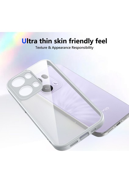 Oppo RENO13 Pro,için Eabhulie Kılıf, Kamera Lens Korumalı Hibrit 2'si 1 Arada Şeffaf Kılıf-Gri (Yurt Dışından) fırsatları
