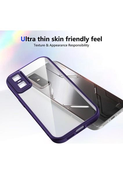 Infinix Gt 30 Pro,için Eabhulie Kılıf, Kamera Lens Korumalı Hibrit 2'si 1 Arada Şeffaf Kılıf-Mor (Yurt Dışından) fırsatları