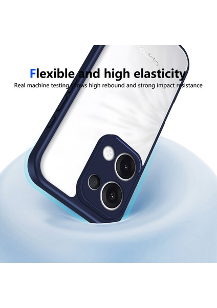 Oppo RENO13,IÇIN Eabhulie Kılıf, Kamera Lens Korumalı Hibrit 2'si 1 Arada Şeffaf Kılıf-Blue (Yurt Dışından) indirimleri