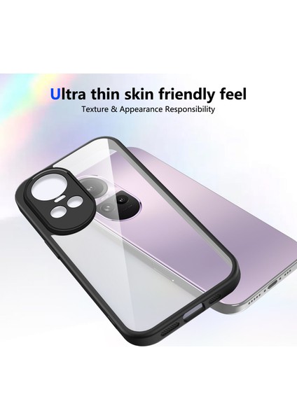 Oppo RENO10,IÇIN Eabhulie Kılıf, Kamera Lens Korumalı Hibrit 2'si 1 Arada Şeffaf Kılıf-Siyah (Yurt Dışından) fırsatları