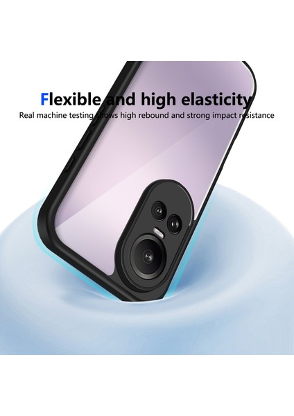 Oppo RENO10,IÇIN Eabhulie Kılıf, Kamera Lens Korumalı Hibrit 2'si 1 Arada Şeffaf Kılıf-Siyah (Yurt Dışından) indirimleri