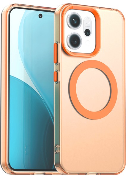 Oppo RENO14,IÇIN Eabhulie Kılıf, Manyetik Yarı Saydam Mat Arka Kapak, Darbeye Dayanıklı Kılıf (Yurt Dışından)