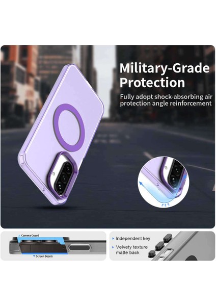 Samsung Galaxy A17,IÇIN Eabhulie Kılıf, Manyetik Yarı Saydam Mat Arka Kapak, Darbeye Dayanıklı Kılıf (Yurt Dışından) fırsatları