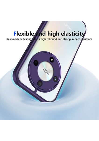Honor X9B/MAGIC6 Lite,için Eabhulie Kılıf, Kamera Lens Korumalı Hibrit 2'si 1 Arada Şeffaf Kılıf-Mor (Yurt Dışından) indirimleri