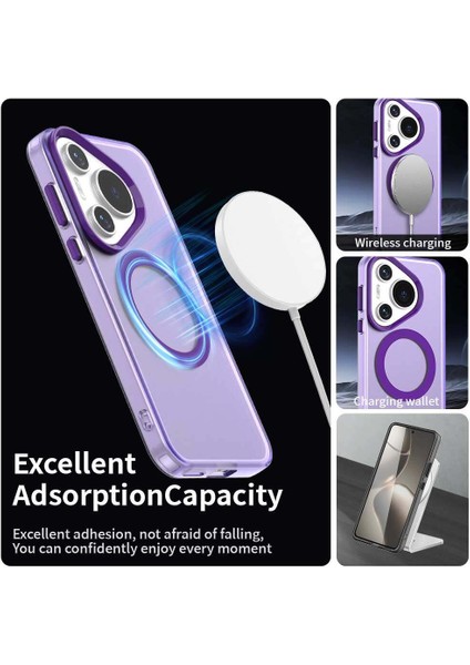 Huawei Pura 70,için Eabhulie Kılıf, Manyetik Yarı Saydam Mat Arka Kapak, Darbeye Dayanıklı Kılıf (Yurt Dışından) modelleri