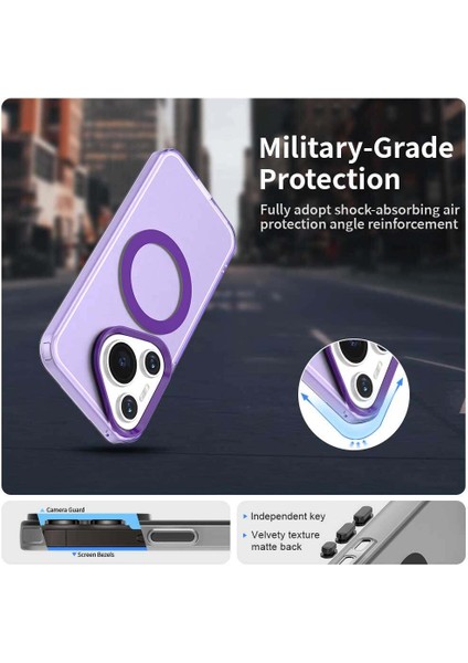 Huawei Pura 70,için Eabhulie Kılıf, Manyetik Yarı Saydam Mat Arka Kapak, Darbeye Dayanıklı Kılıf (Yurt Dışından) fırsatları