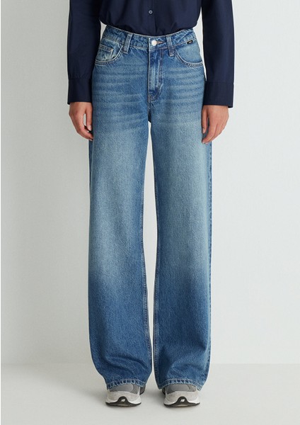 Malibu Real Blue Vintage Indigo Mavisi Jean Pantolon 1010152-87779