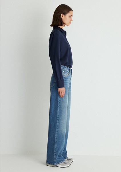 Malibu Real Blue Vintage Indigo Mavisi Jean Pantolon 1010152-87779