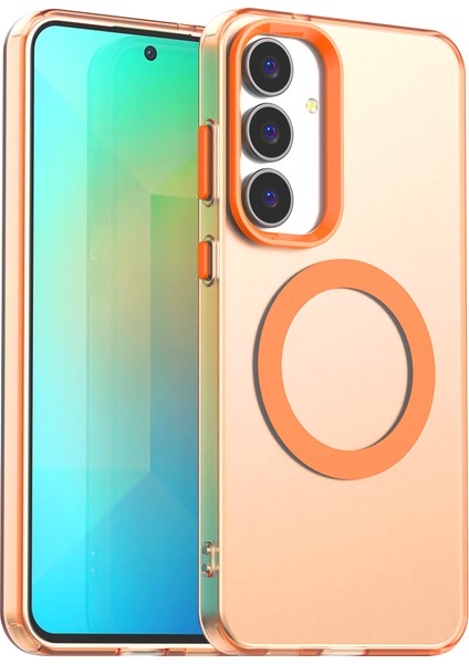 Samsung Galaxy S25 Fe,için Eabhulie Kılıf, Manyetik Yarı Saydam Mat Arka Kapak, Darbeye Dayanıklı Kılıf (Yurt Dışından)