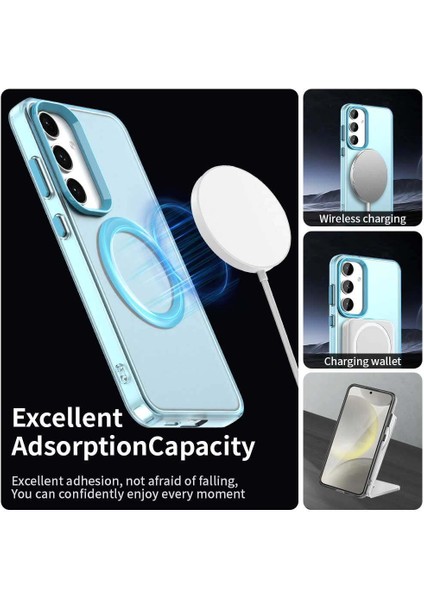 Samsung Galaxy S25 Plus 5g,için Eabhulie Kılıf, Manyetik Yarı Saydam Mat Arka Kapak, Darbeye Dayanıklı Kılıf (Yurt Dışından) modelleri