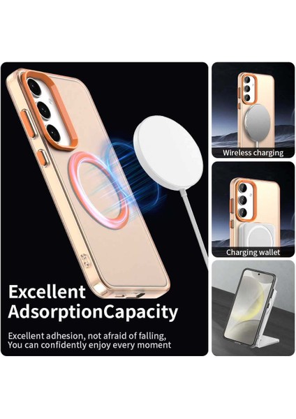 Samsung Galaxy S25 Plus 5g,için Eabhulie Kılıf, Manyetik Yarı Saydam Mat Arka Kapak, Darbeye Dayanıklı Kılıf (Yurt Dışından) modelleri