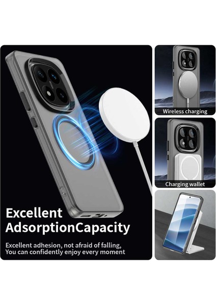 Xiaomi Redmi Note 14 Pro 4g,için Eabhulie Kılıf, Manyetik Yarı Saydam Mat Arka Kapak, Darbeye Dayanıklı Kılıf (Yurt Dışından) modelleri