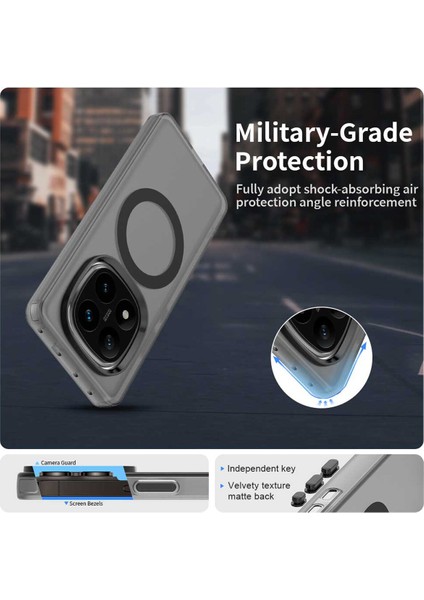 Xiaomi Redmi Note 14 Pro 4g,için Eabhulie Kılıf, Manyetik Yarı Saydam Mat Arka Kapak, Darbeye Dayanıklı Kılıf (Yurt Dışından) fırsatları