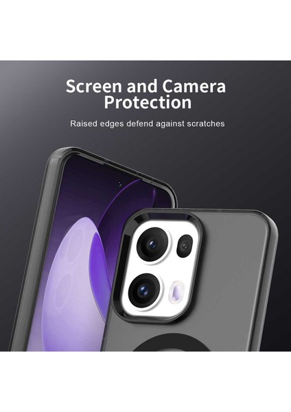 Oppo RENO13 Pro,için Eabhulie Kılıf, Manyetik Yarı Saydam Mat Arka Kapak, Darbeye Dayanıklı Kılıf (Yurt Dışından) fiyatları
